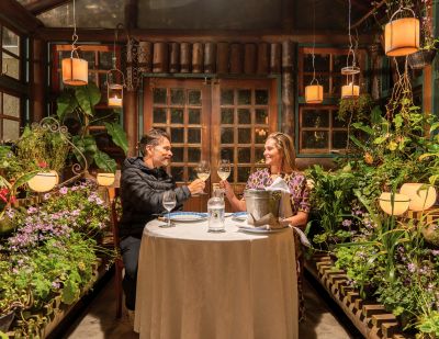 Jantar na Estufa - Hotel Toriba em Campos do Jordão