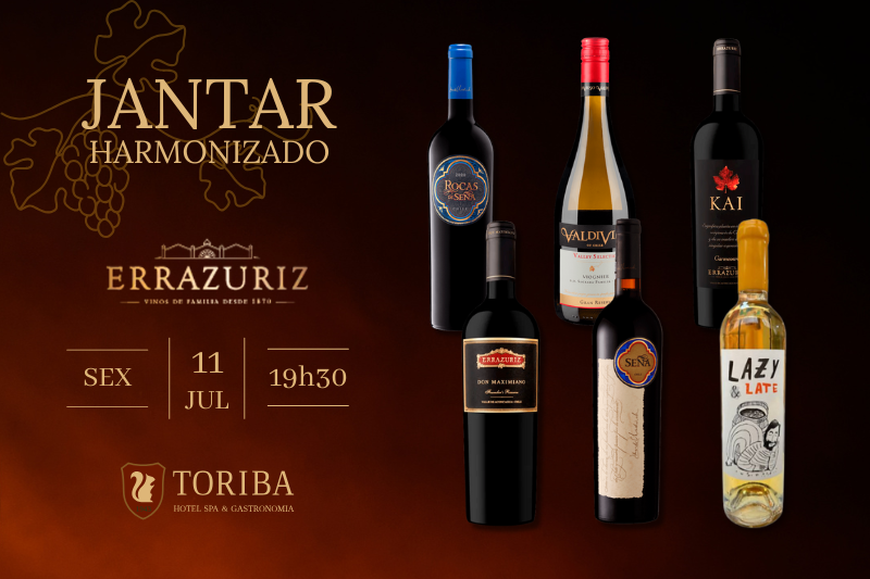 Jantar Harmonizado Vinícola Errazuriz e Toriba
